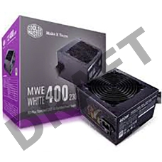 Блок питания Cooler Master MWE White, 400W, ATX, 120mm, 6xSATA, 1xPCI-E(6+2), APFC, 80+ White CLM-MPE-4001-ACABW-EU