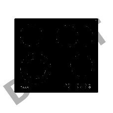 Панель варочная LEX EVH 642 BL  6000Вт 4конф. стеклокерамика