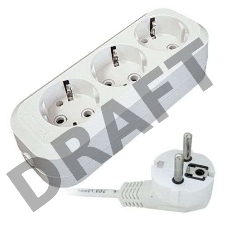 Удлинитель 3х5м с заземл. 16А IP20 Е-303 АБС-пл. ПВС 3х1 UNIVersal 9631978