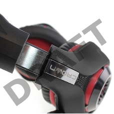 [Наушники] CROWN CMGH-101T Black&red (Подключение jack 3.5мм 4pin+ адаптер 2*jack spk+mic,Частотныи? диапазон: 20Гц-20,000 Гц ,Кабель 2.1м,Размер D 250мм, регулировка громкости, микрофон на ножке)