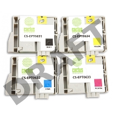 Картридж струйный Cactus CS-EPT0635 многоцветный для Epson Stylus C67/C87 (250стр.) Комплект четырех