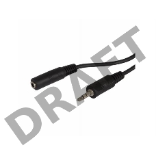 Кабель аудио Ningbo Jack 3.5 (m)/Jack 3.5 (f) 2м. черный (JAAC003-2)     