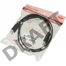 Кабель аудио-видео High Speed ver.1.4 Flat HDMI (m)/HDMI (m) 1м. Позолоченные контакты черный