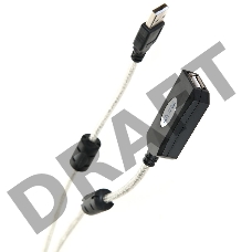 Кабель-адаптер Aopen/Qust USB2.0-repeater, удлинительный активный <Am-->Af> 20м (ACU823-20M) 6938510851345