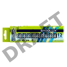 Батарея Ergolux Alkaline LR6 BP-12 AA 2800mAh (12шт) коробка