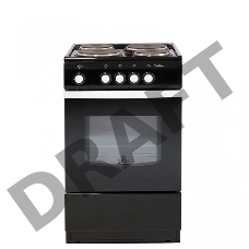 Плита Электрическая De Luxe 5004.12э черный 50x50x85