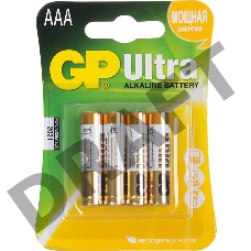 Батарея GP Ultra Alkaline 24AU LR03 AAA (4шт)   