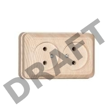 Розетка 2-м ОП Олимп 16А сосна UNIVersal 5560858