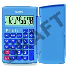 Калькулятор карманный Casio LC-401LV-BU голубой 8-разр.