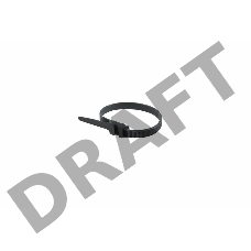 Хомут-стяжкa нейлоновая усиленная с двойным горизонтальным замком REXANT 260x9,0 мм, черная, упаковка 100 шт.