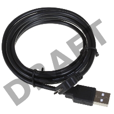 Кабель VCOM VUS6945-1.5M Кабель USB2.0 Am-->micro-B 5P, 1.5м , черный