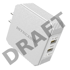 Сетевое зар./устр. Nitecore UA42Q 2.1A белый (18391)