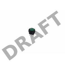 Выключатель клавишный круглый 250V 3А (3с) ON-OFF зеленый  с подсветкой  Micro  REXANT