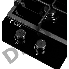 Панель варочная LEX GVG 321 BL  2 конфорки газ-контроль электроподжиг