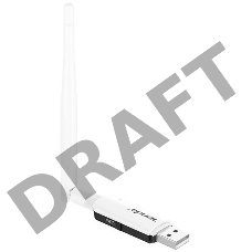 Сетевое оборудование TENDA U1 300Mbps High Gain Wireless N USB Adapter, 2T2R, 2.4GHz, 802.11n/g/b, 1 3.5dBi detachable antenna,Compatibilities:Windows xp/Vista/7/8/8.1/10,MAC OS 10.4~10.10