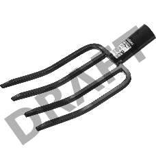 Вилы РОСТОК 39717_z01  с четырехгранными зубцами. 140х235мм