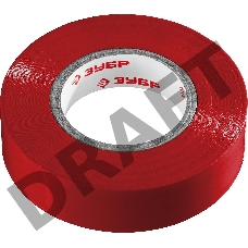 Красная изолента ЗУБР Электрик-20, ПВХ, 20м х 19мм