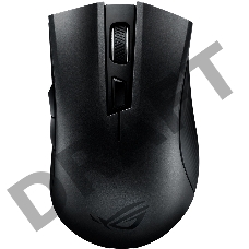 Беспроводная Игровая мышь ASUS ROG Strix Carry чёрная (2.4GHz/Bluetooth, 6 кнопок, Omron, 7200 dpi, USB, чехол, 2 х АА, 90MP01B0-B0UA00)