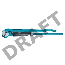 Ключ трубный рычажный GROSS 15613 №2  1,5'' цельнокованный CrV, тип - S''