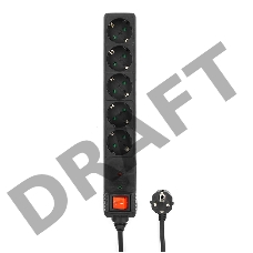 Сетевой фильтр Energenie Сетевой фильтр SPG5-C-10 3m. 16А. черный