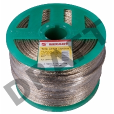 Трос стальной в ПВХ оплетке d=3,0 мм, прозрачный (бухта 200 м)  REXANT