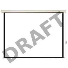 Экран с электроприводом Lumien Eco Control 244x244 см (раб. область 236х236 см) Matte White черная кайма по периметру 1:1