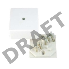 Коробка распр. ОП 75х75х30 с клемн. бел. HEGEL КРК2702