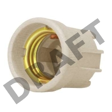 Патрон электрич. E27 керамич. подвесной 4А 250В инд. упак. UNIVersal 7944297