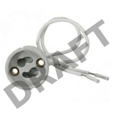 Патрон GU10 провод 2х0.75 15см 2А 250В с этикеткой UNIVersal 5560718