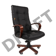 Офисное кресло Chairman   424  WD  Россия    кожа черная