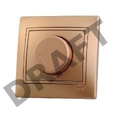 Светорегулятор СП 1000Вт Мира метал. зол. Lezard 701-1313-157