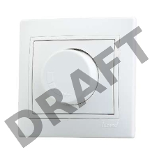 Диммер LEZARD 701-0202-157  серия скр.проводки Мира 1000Вт фильтр предохранитель белый