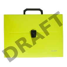 Портфель Silwerhof 322715-02 1 отдел. A4 пластик желтый неон