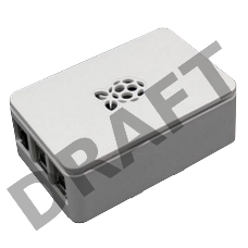 Корпус RA178 ACD White ABS Plastic case with Logo for Raspberry Pi 3