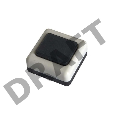 Кнопка звонка бел. корп. черн. кнопка БЕЛТИЗ А1-0.4-001