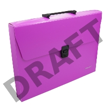 Портфель Silwerhof 322715-03 1 отдел. A4 пластик розовый неон