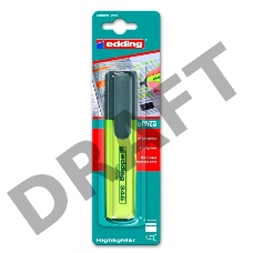 Маркер текстовый Edding E345/1 скошенный пиш. наконечник 2-5мм желтый блистер 1шт