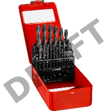 Набор сверл по металлу ЗУБР МАСТЕР-25 29605-H25  25шт d=1-13 мм быстрорежущая сталь класс В