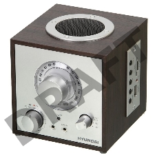 Радиоприемник настольный Hyundai H-SRS200 вишня USB SD/MMC