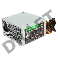 Блок питания Aerocool 550W Retail ECO-550W ATX v2.3 Haswell, fan 12cm, 400mm cable, power cord, 20+4P, 12V 4+4P, 1x PCI-E 6+2P, 4x SATA, 3x PATA, 1x F