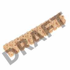 Клеммная колодка винтовая KВ-6 (2,5-6 мм²), ток 6 A, пoлиэтилен белый (ЗВИ) REXANT