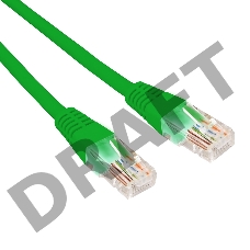 Патч-корд U/UTP REXANT категория 6, RJ45-RJ45, неэкранированный, 26AWG, LSZH, зеленый, 1 м