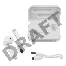 Гарнитура вкладыши Redline BHS-22 белый беспроводные bluetooth (в ушной раковине)