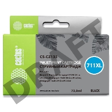 Картридж струйный Cactus CS-CZ133 (№711) черный для HP DesignJet T120/T520 (73мл)
