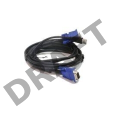 Кабель D-Link DKVM-CU  Кабель KVM длиной 1,8 м с разъемом USB