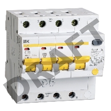 Диф.автомат Iek MAD10-4-025-C-030 АД14 4Р 25А  30мА ИЭК