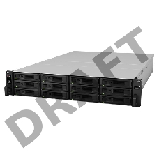 Сетевое хранилище Synology (Rack2U) 6C2,2Ghz/8Gb(64)/RAID0,1,10,5,6/up to12HP HDDs SATA(3,5'or2,5')up to 36 with 2xRX1217(RP)/2xUSB/4xGE/2xPCIe/iSCSI/2xIPcam(up to 75)/2xRPS/no rail/5YW repl RS3617RPxs