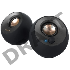 Колонки Creative Pebble V2 MF1695 2.0 черный 8Вт