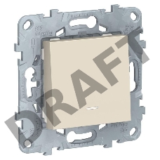 Выключатель 1-кл. UNICA NEW с подсветкой (сх.1а) беж. SchE NU520144N