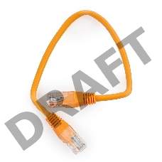 Патч-корд UTP Cablexpert кат.5e, 0.25м, литой, многожильный (оранжевый)